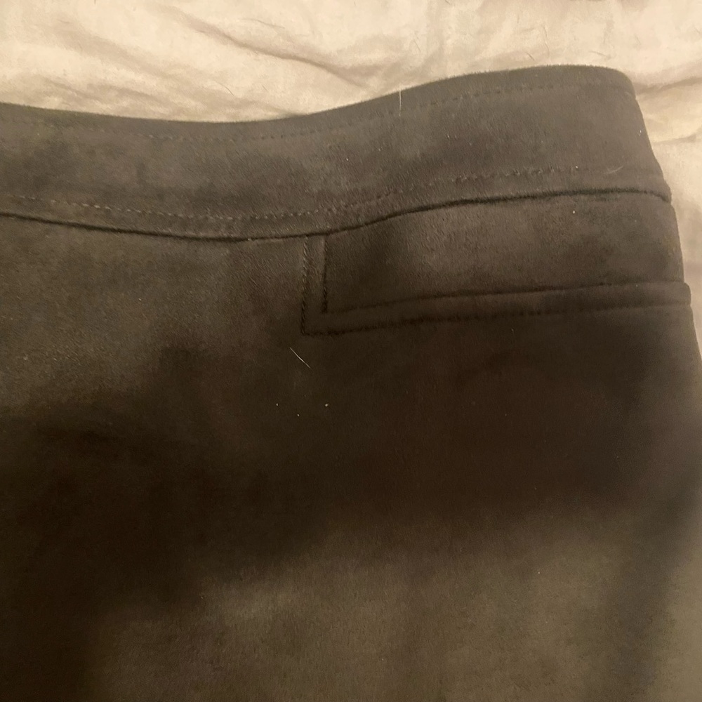 NWT  LOFT Army Green Suede Skirt  - size 20 - Picture 7 of 7